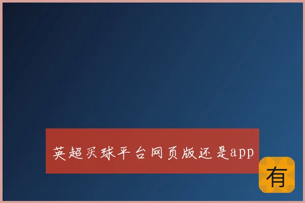 英超买球平台网页版还是app